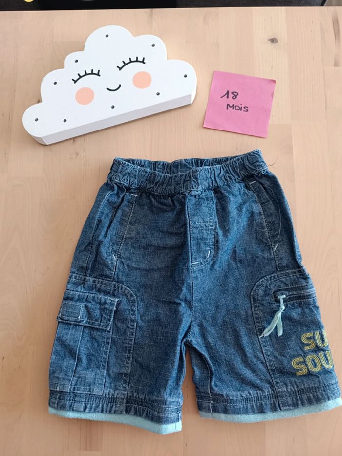 Short en jean 18/24mois