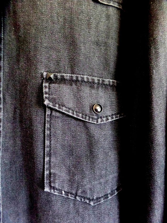 Chemise noire coupe ajustée manches longues Esprit taille XXL - photo numéro 4