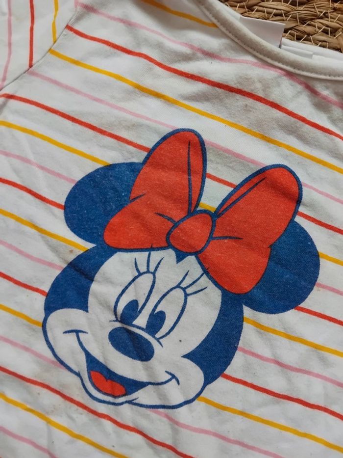 Tee-shirt Minnie, Disney, 12 mois - photo numéro 2