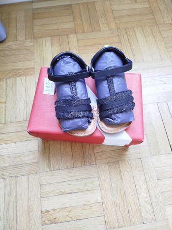 Sandales noires Diamanto fille Kickers 24 