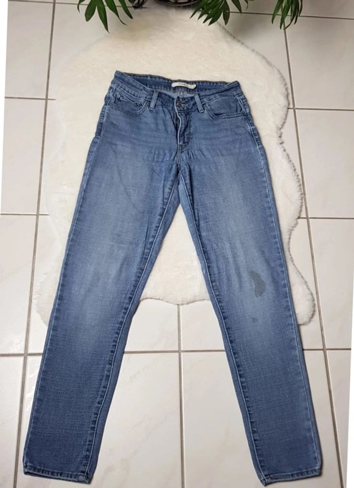 Jean Levi's 711 Skinny W27 L28 Bleu - photo numéro 2