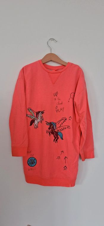 🦄 Robe Sweat Fuchsia Licorne - parfait pour la rentrée des classes