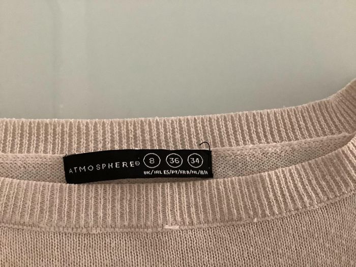 Pull beige Atmosphères taille 36 très bon état - photo numéro 4