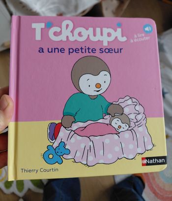 Livre tchoupi a une petite soeur