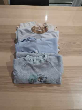 4 pyjamas hiver 9 mois