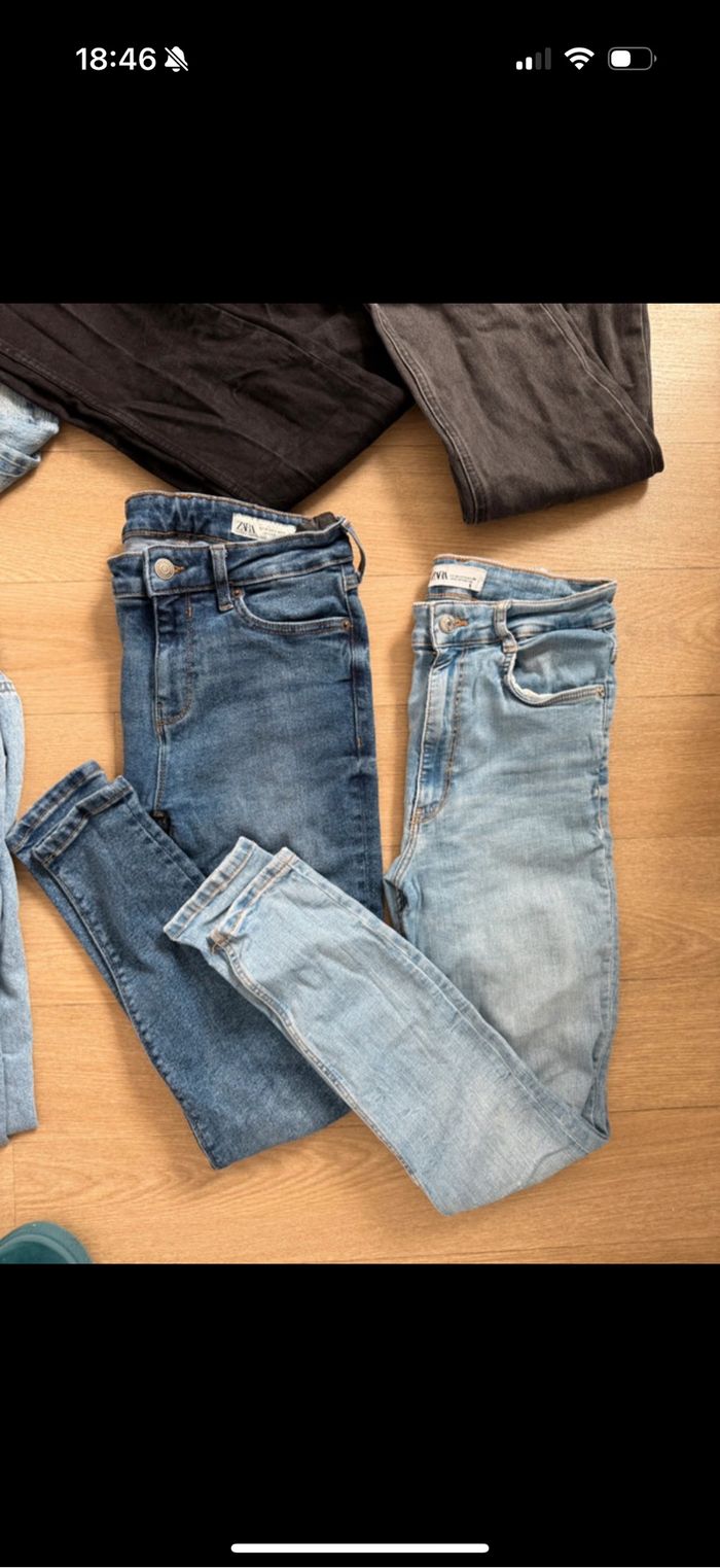 Lot jeans Zara - photo numéro 4