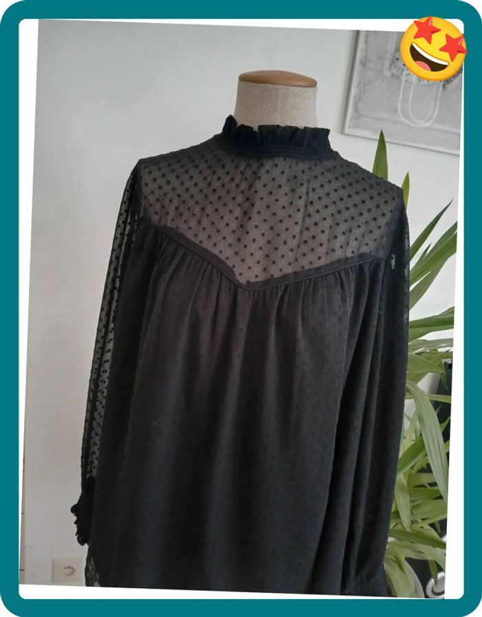 Blouse Noire Taille L🌿💝 - photo numéro 6