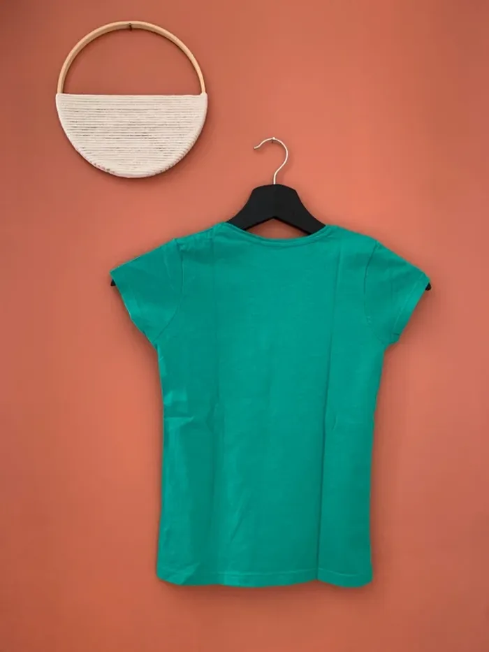 T-shirt vert fille – 8 ans / 128 cm - photo numéro 3