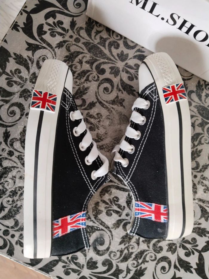 Baskets sneakers en toile enfant mixte pointure 29 - photo numéro 7