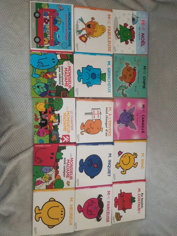 Lot 15 livres monsieur madame