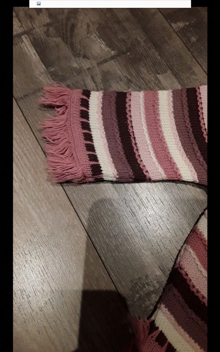 Pull en pointe à rayures rose - photo numéro 4
