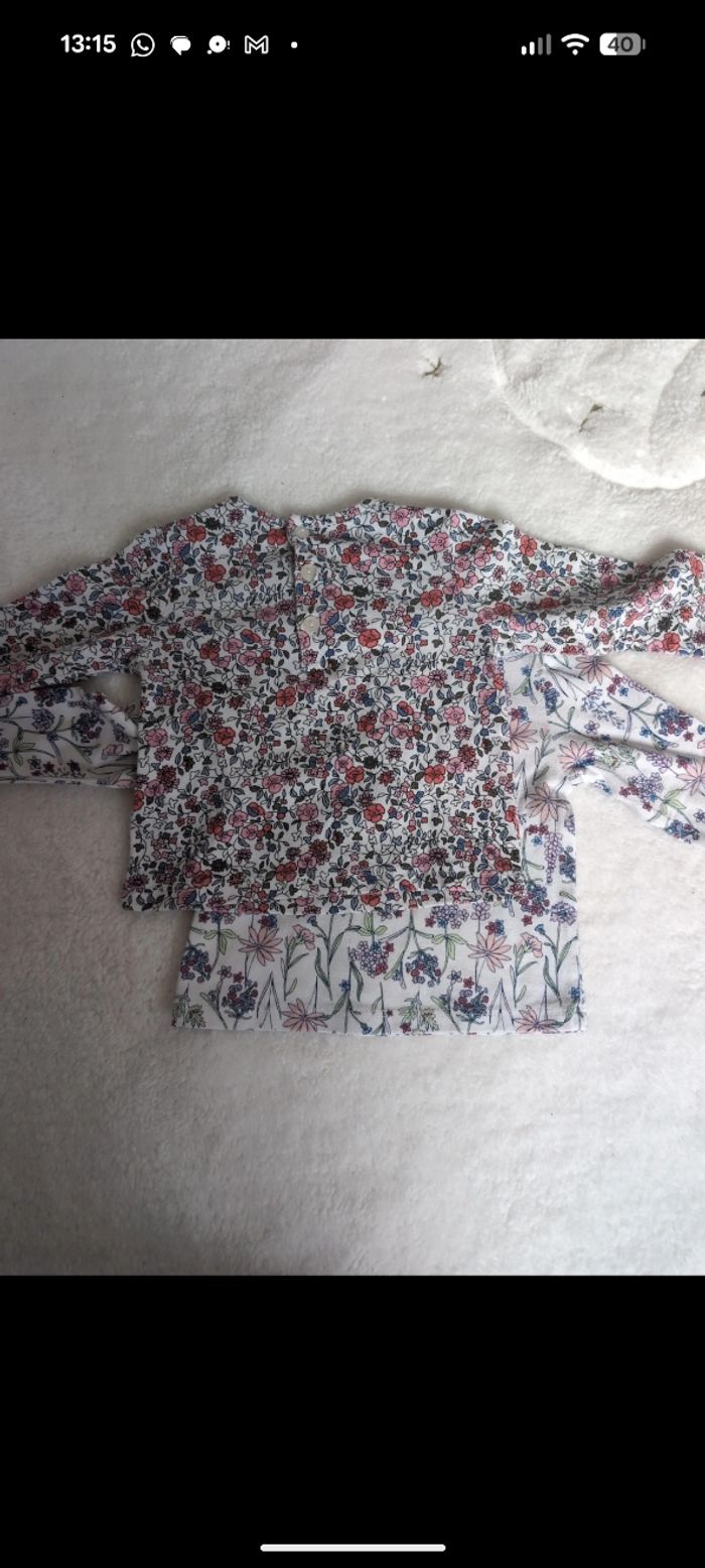 Lot de 2 hauts a fleurs - photo numéro 4