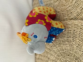 éléphant en tissu multicolore - 17 CM - Chicco
