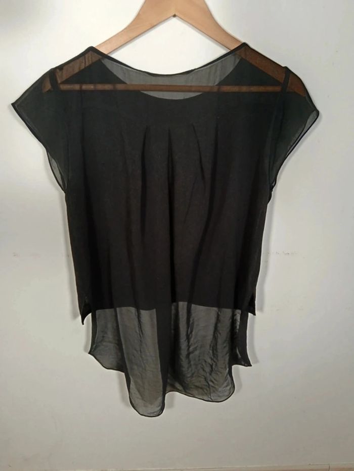 C12 blouse noir Zara S - photo numéro 2