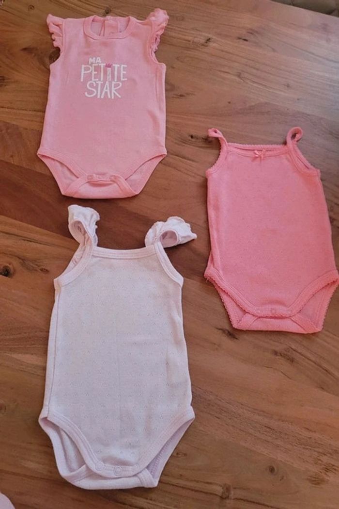 Lot de 3 bodies fille 3-6 mois - photo numéro 9