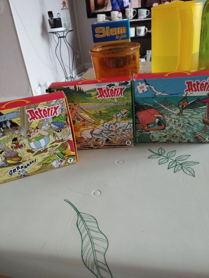 Lot de 3 puzzles Astérix MCDO