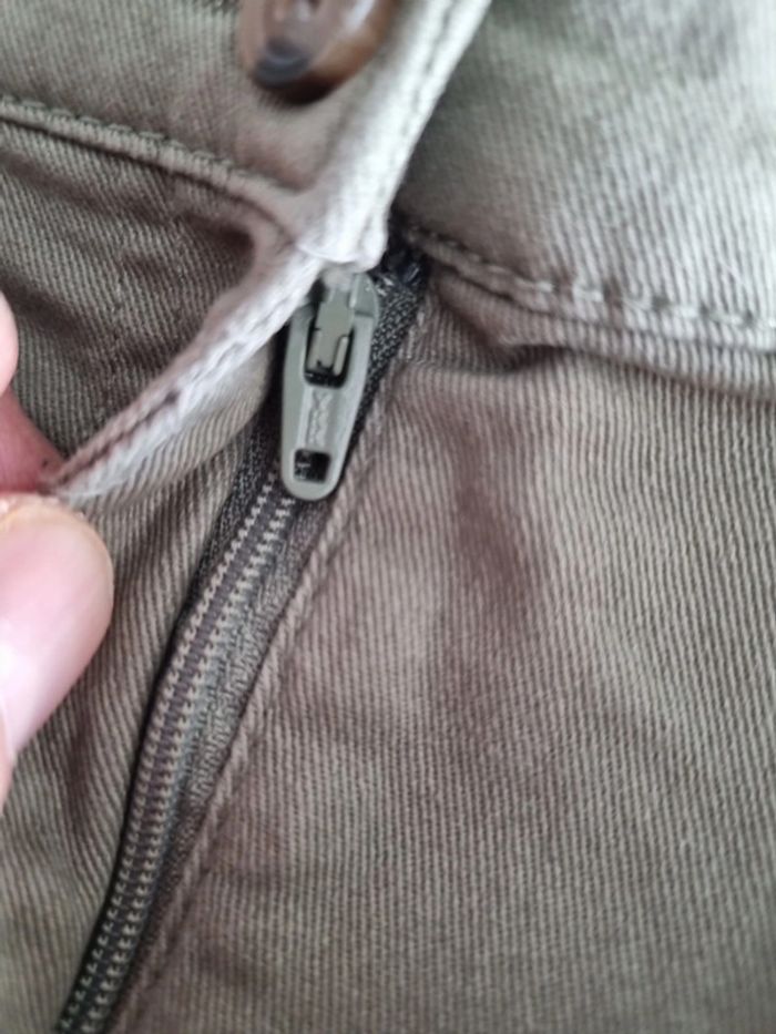 Jupe élastiquée à poches fille - Taille 5/6 ans (116cm) - H&M - Kaki - photo numéro 8