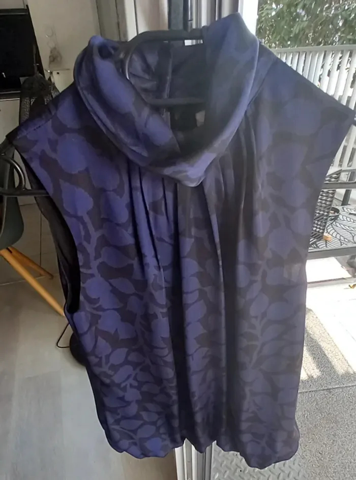 Blouse satinée