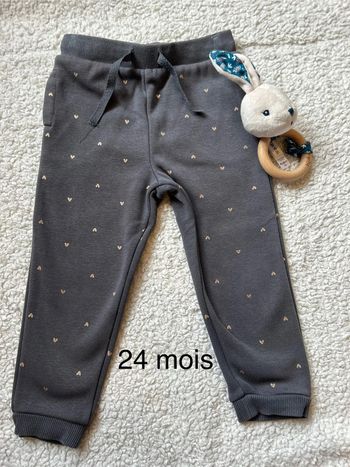 Pantalon molleton fille 24 mois