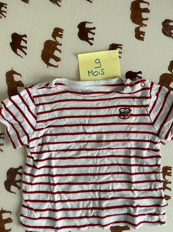 Tee-shirt marinière 9 mois