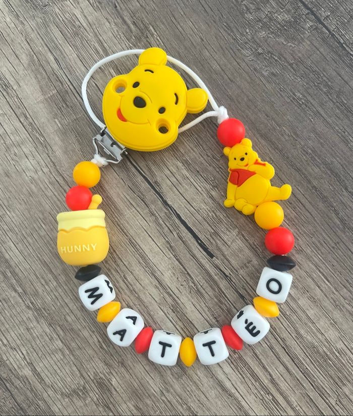 Attache tétine personnalisée Disney Winnie l’ourson - photo numéro 2