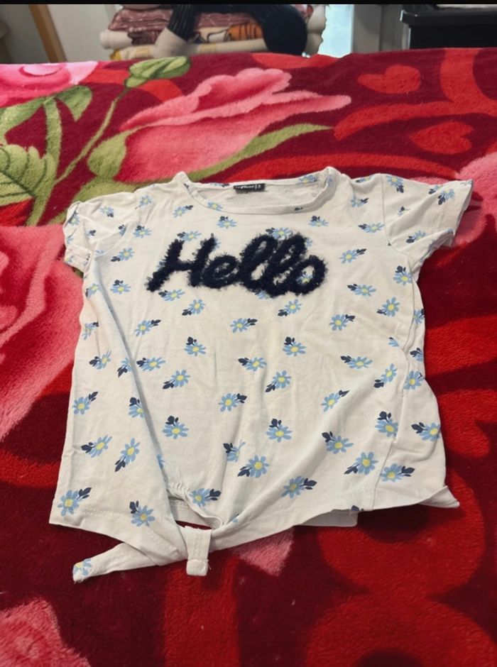Teeshirt fille d’été "hello"