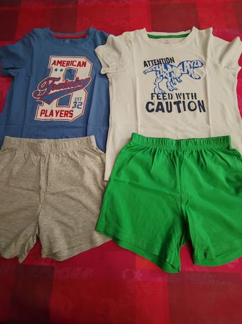 Lot de 2 pyjama court 6-7 ans