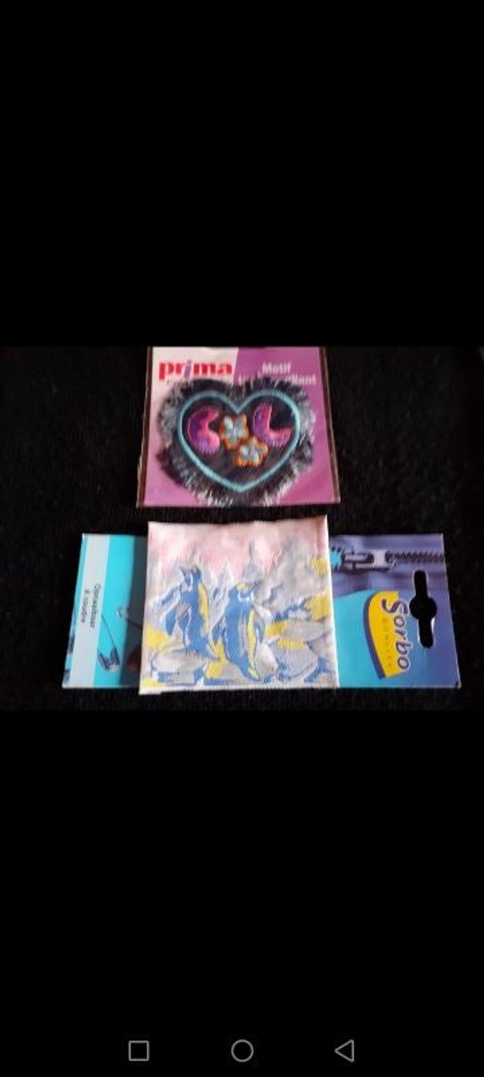 Lot de 2 motifs tissu