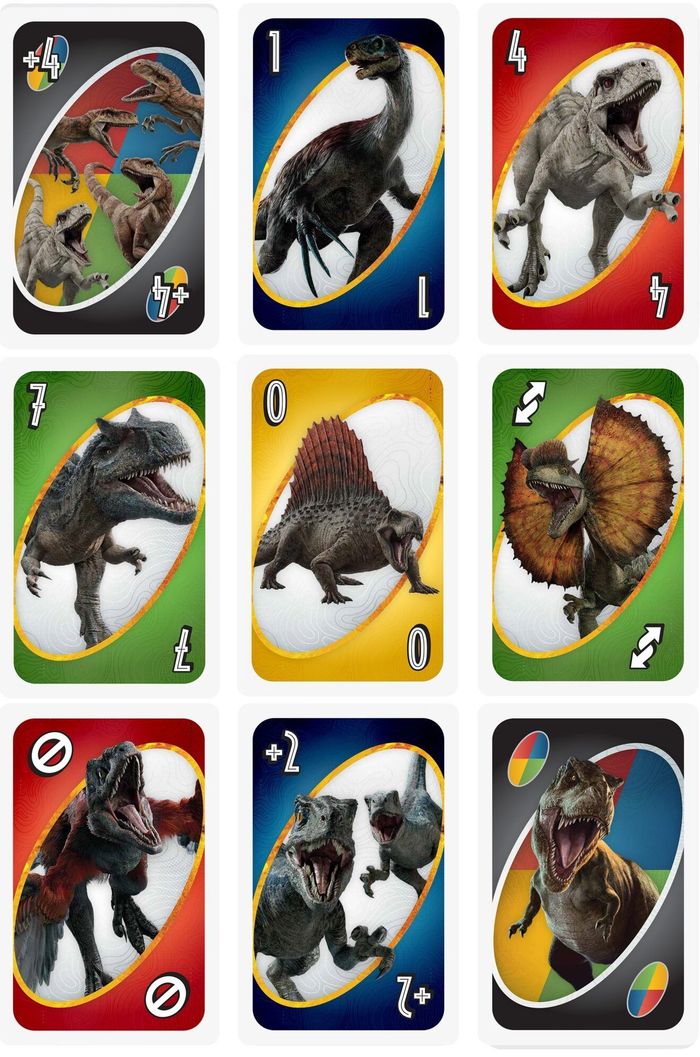 Uno Jurassic World Dinosaures MATTEL 95462 - photo numéro 2