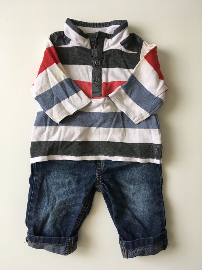 Ensemble polo et pantalon 3 mois - photo numéro 2