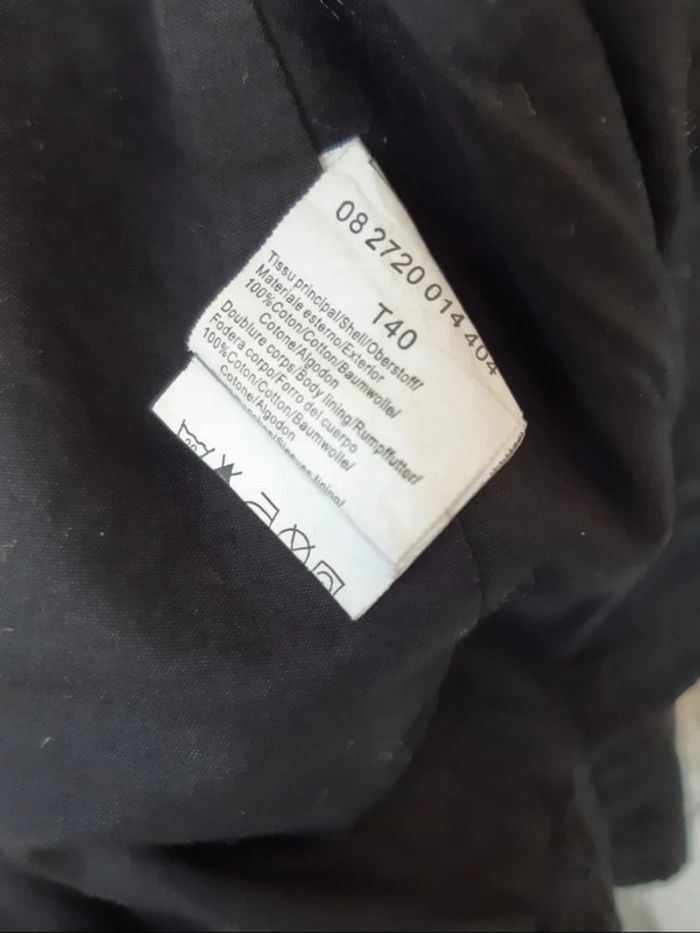 Veste en jean noire T40 - photo numéro 6