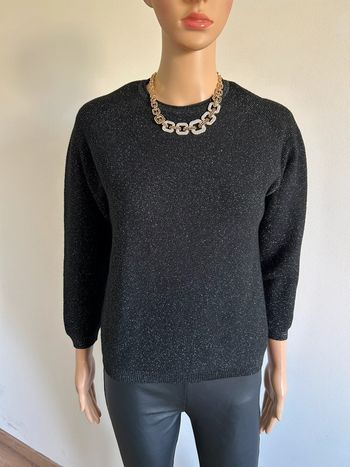 Pull court noir pailleté Cassia taille 38 jamais porté (taille petit)