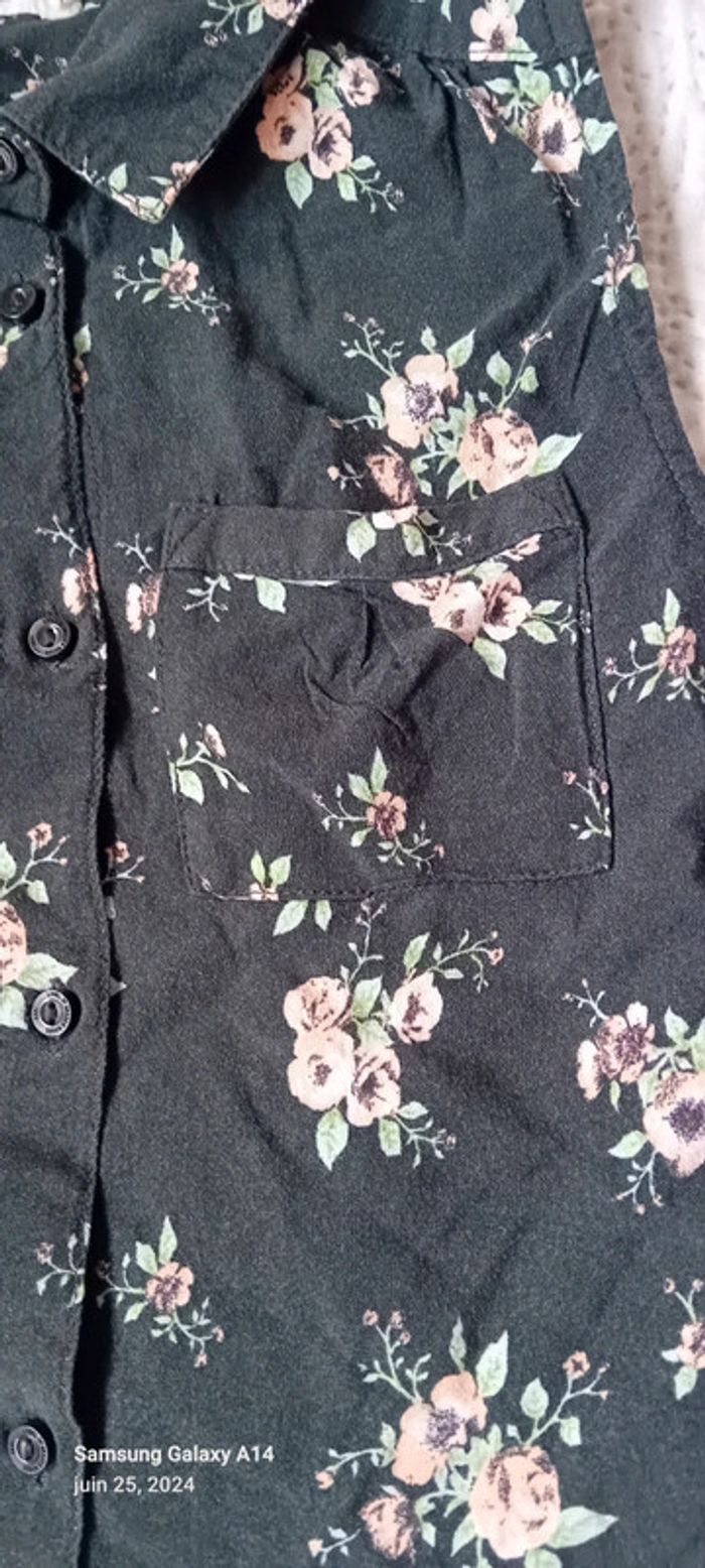 Blouse en viscose motif fleurs fille 152 cm L.O.G.G - photo numéro 7