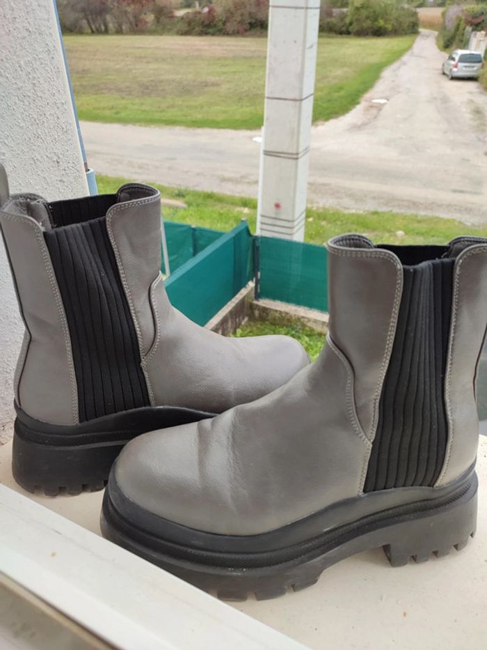 Bottines mi haute Pimkie à plateforme