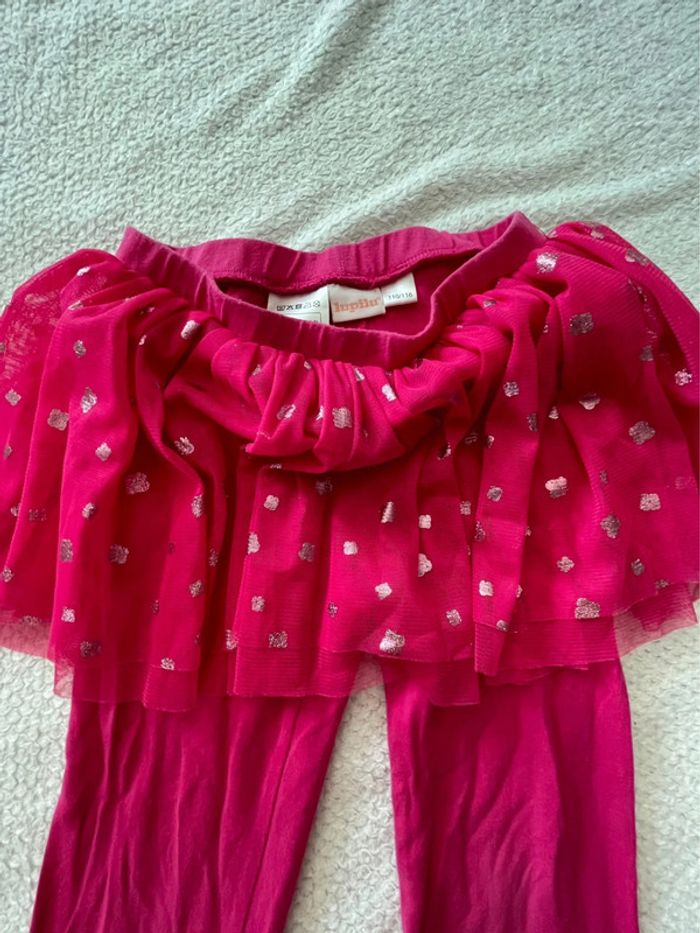 Legging rose avec jupe en tulle fille 110-116 cm (5-6 ans) - photo numéro 2