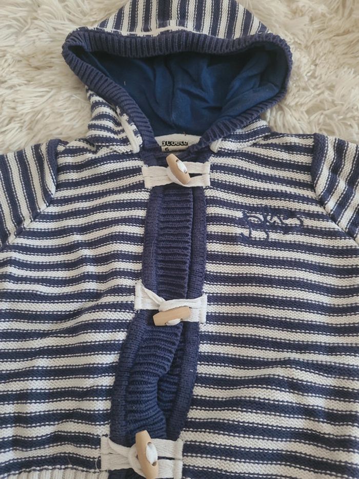 Gilet bleu et blanc - photo numéro 4
