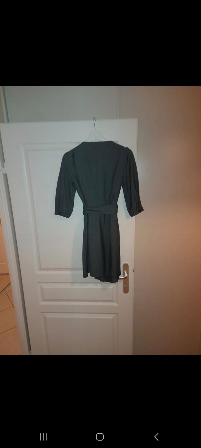 Robe grise cache coeur Mango Casual - photo numéro 2