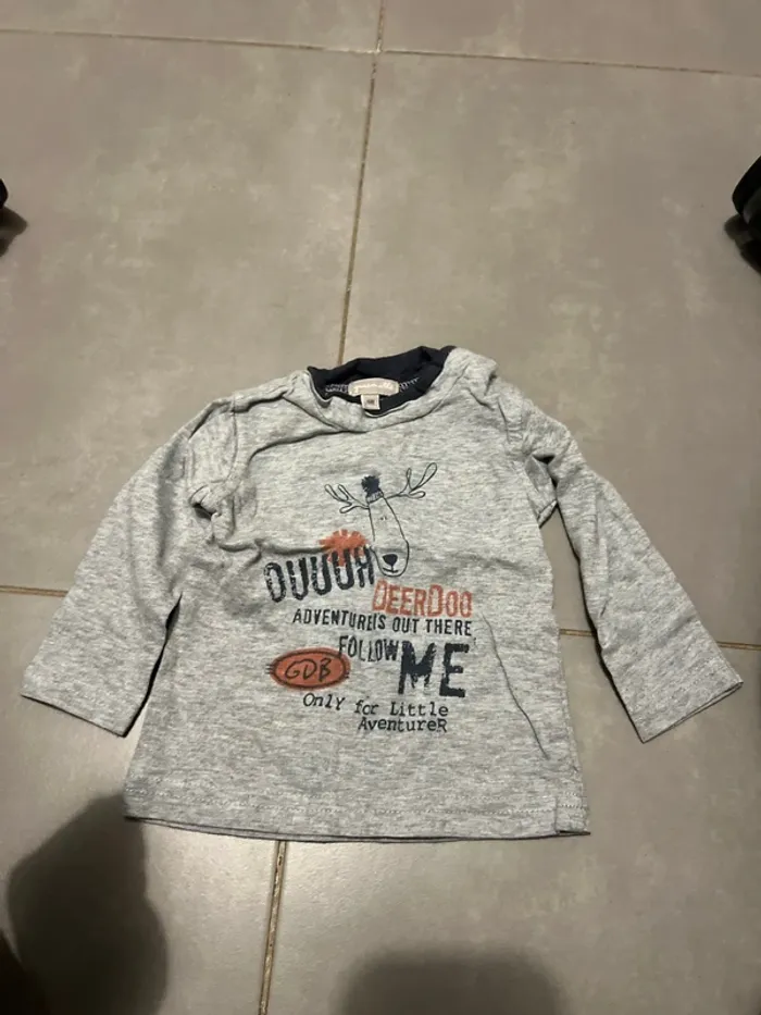 T-shirt manche longue 6 mois grain de blé