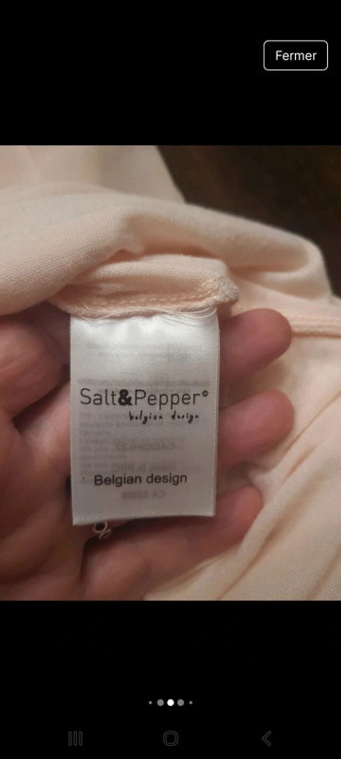 Robe Salt&Pepper rose pâle be40Belgian design - photo numéro 16