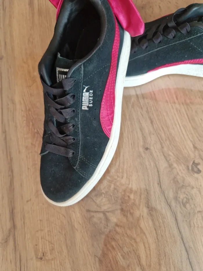 Puma Suède - nœud rose - 36 - photo numéro 6
