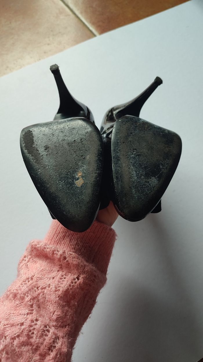 Escarpins noirs vernis T38 - photo numéro 8