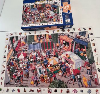Puzzle d’observation djeco 35 p le marché
