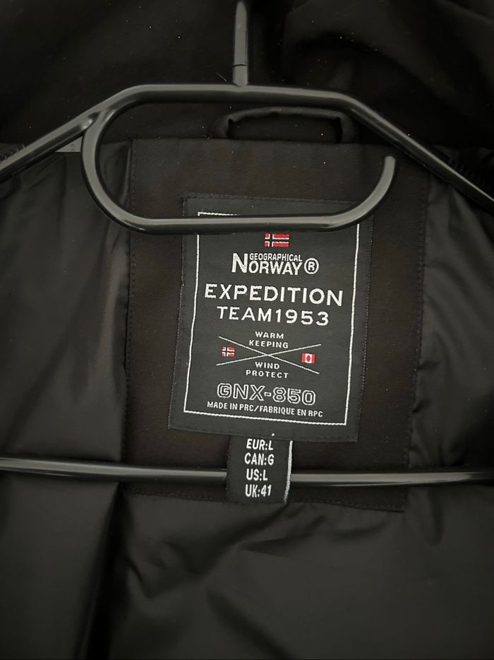 Doudoune / Parka noire unie Homme Geographical Norway Taille L - photo numéro 6