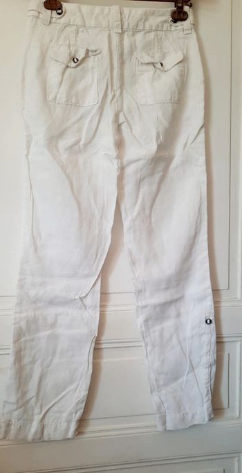 Pantalon en lin blanc
