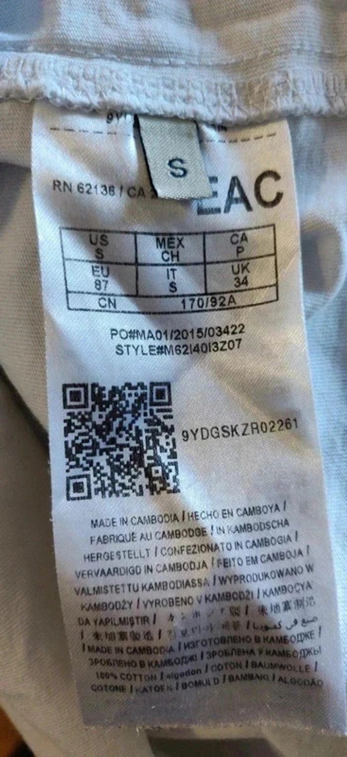 T-shirt mc Guess blanc et noir S - photo numéro 5