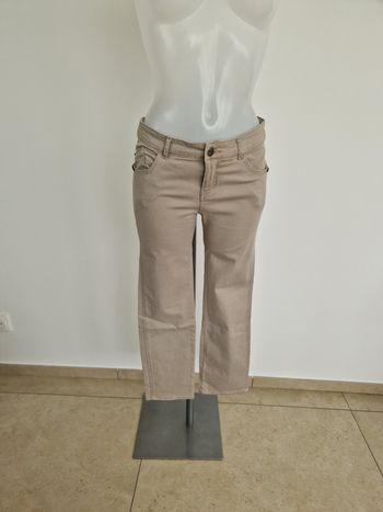 Pantalon beige Camaïeu