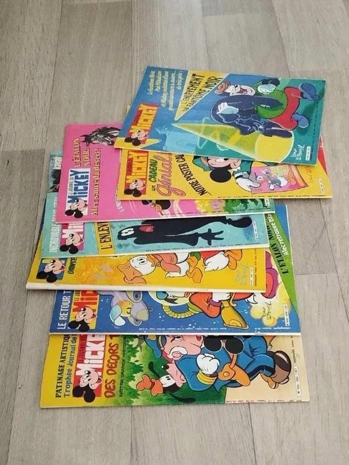 Lot Vintage 7 magazines Journal de Mickey année 1984 L060 - photo numéro 2