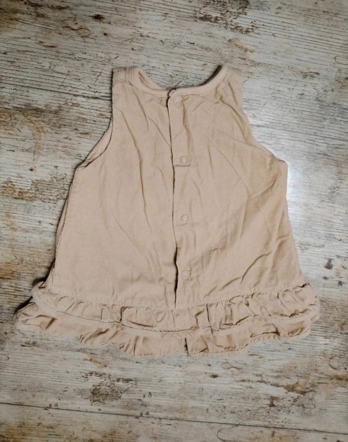 Jolie robe fille velours côtelé 3 mois sergent major - photo numéro 3