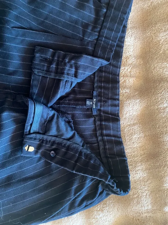 Pantalon d’hiver style tailleur marine - photo numéro 3