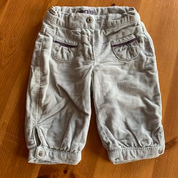 Pantalon velours bébé fille